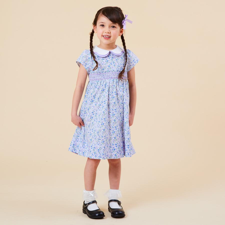 定番の中古商品 スカラップ襟フラワープリントスモッキングワンピース 140cm 8136 2304 Chopin ショパン 130 1 110 ワンピース チュニック サイズ 130cm Morrismonument Com