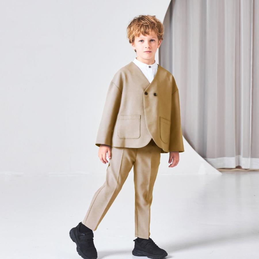 CHOPIN キッズ 子供服 男の子 ノーカラー セットアップ スーツ 2 CHOPIN キッズ 子供服 男の子 ノーカラー セットアップ スーツ 2