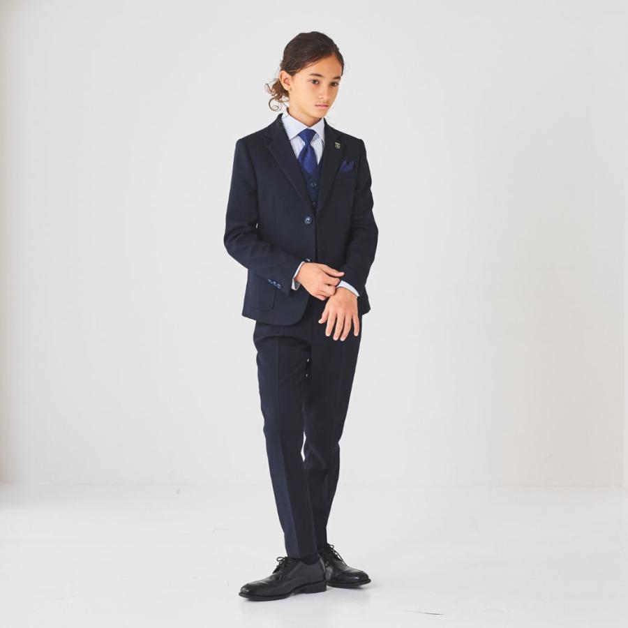 美品　ショパン　160 フォーマルセットアップ　スーツ　ネイビー　男の子 CHOPIN 卒業式 スーツ 男の子 7点セット 服装 小学生 チェック