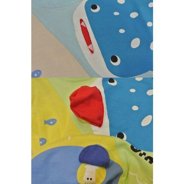 nicohrat（ニコフラート） クジラとジンベイザメの半袖Tシャツ 子供服