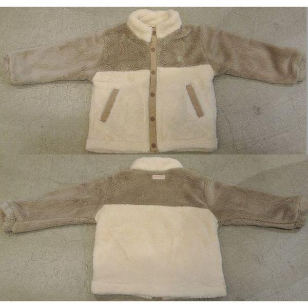 p.premier p.premier プルミエ ファーフリース配色切替ジップアップ