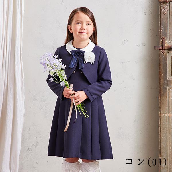 入学式 子供服 女 服 ワンピース 110 120 130 4点セット ボレロ  
