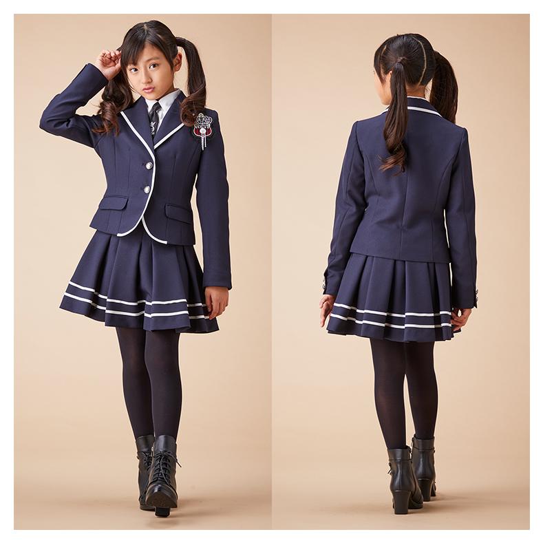 卒業式 スーツ 女の子 小学生 140 150 160 165 170 大きいサイズ 5点  