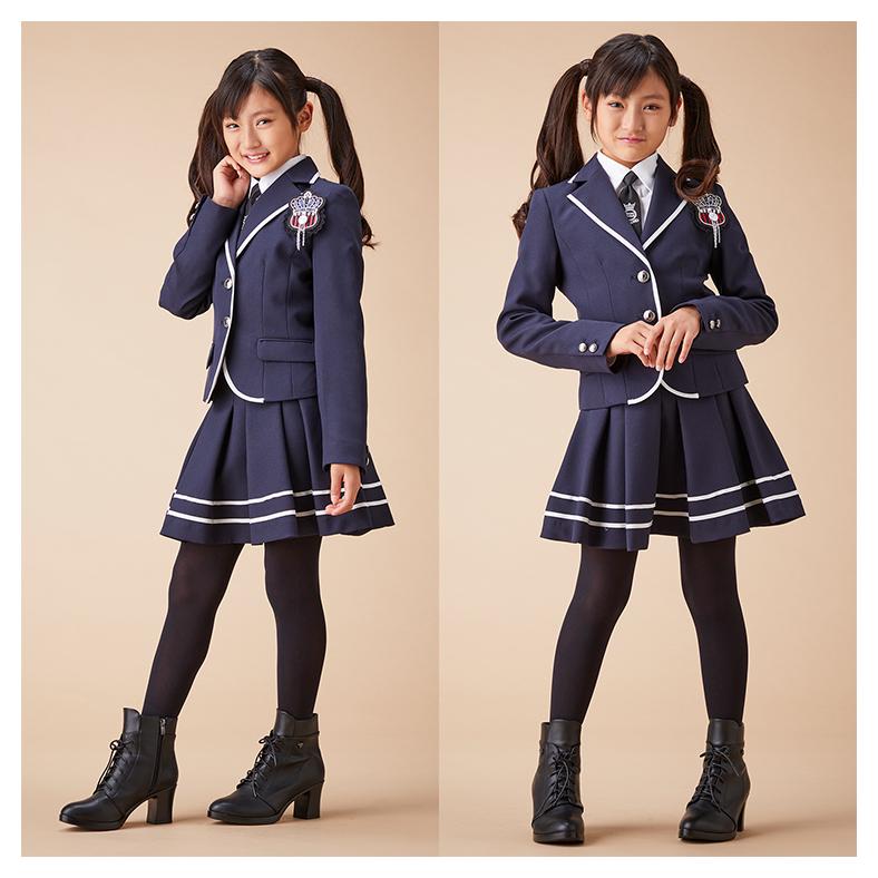 卒業式 スーツ 女の子 小学生 140 150 160 165 170 大きいサイズ 5点  