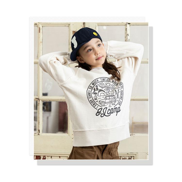 J.J CAMP トレーナー キッズ 女の子 男の子 スウェット 裏毛 子供 お