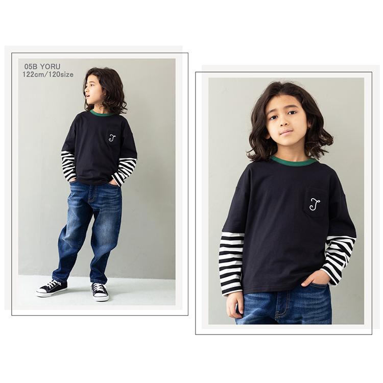 J.J CAMP 長袖 キッズ Tシャツ 親子コーデ ロンT 蚊 男の子 女の子