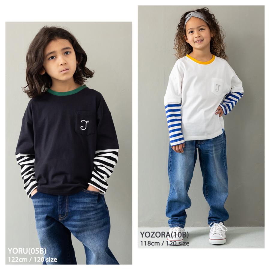 J.J CAMP 長袖 キッズ Tシャツ 親子コーデ ロンT 蚊 男の子 女の子