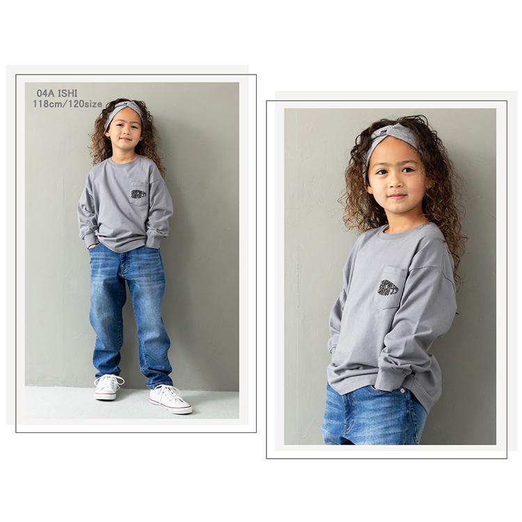 J.J CAMP 長袖 キッズ Tシャツ 親子コーデ ロンT 蚊 男の子 女の子