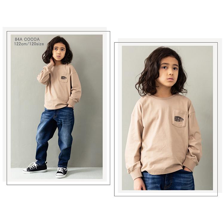 J.J CAMP 長袖 キッズ Tシャツ 親子コーデ ロンT 蚊 男の子 女の子