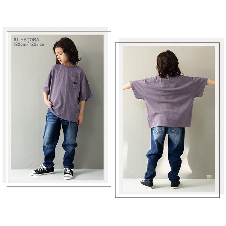 J.J CAMP 半袖 キッズ Tシャツ 子供服 親子コーデ 蚊 無地 先染め お