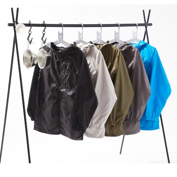 J.J CAMP パーカー キッズ 無地 親子コーデ ポケッタブルパーカー