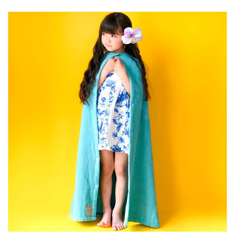 J.J CAMP ラップタオル キッズ 大人 80cm 100cm 巻きタオル レディース 