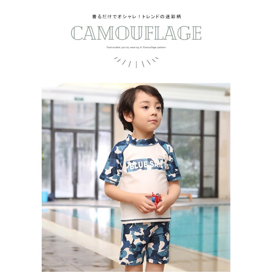 ラッシュガード キッズ 男の子 110 1 130cm 2色展開 Bluesail 水着 Uvカットupf50 プルオーバータイプ ネイビー カーキ ホワイト グリーン ブルー キッズスマイルショップrobe 通販 Yahoo ショッピング