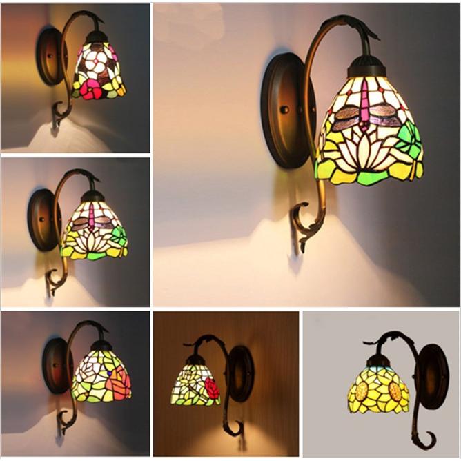 レビューで送料無料 ブラケットライト 玄関灯 照明 照明器具 壁掛けライト 室内照明 ウォールライト 壁掛け照明 レトロ 北欧 インテリア ステンドグラス アンティーク カフェ 無料長期保証 Www World Of Heating De