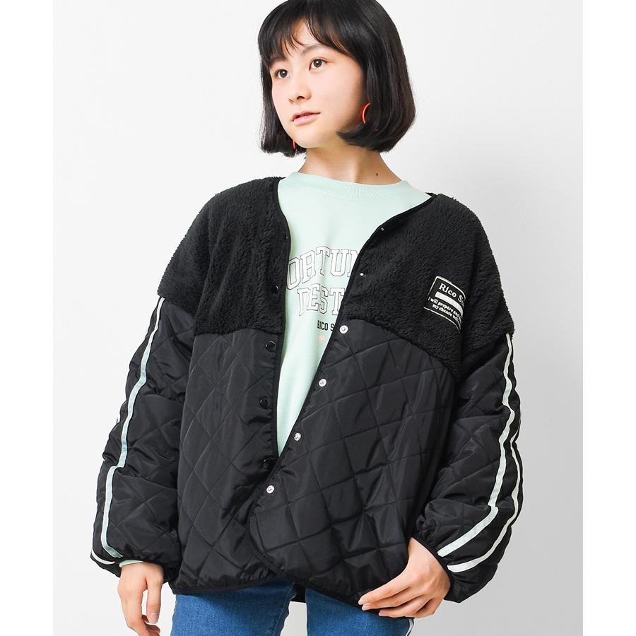 RiCO SUCRE 子供服 中綿キルトジャケット 女の子 ブルゾン RiCO SUCRE 子供服 中綿キルトジャケット 女の子 ブルゾン