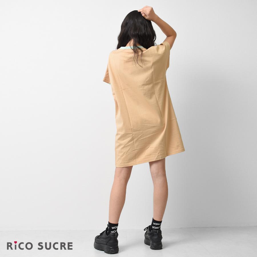 RiCO SUCRE（リコシュクレ） 子供服 ブロッキング半袖ワンピース T