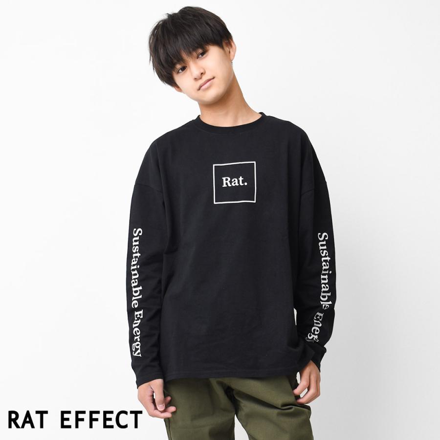 RAT EFFECT 子供服 袖ロゴプリントロングTシャツ 男の子 RAT EFFECT 子供服 袖ロゴプリントロングTシャツ 男の子
