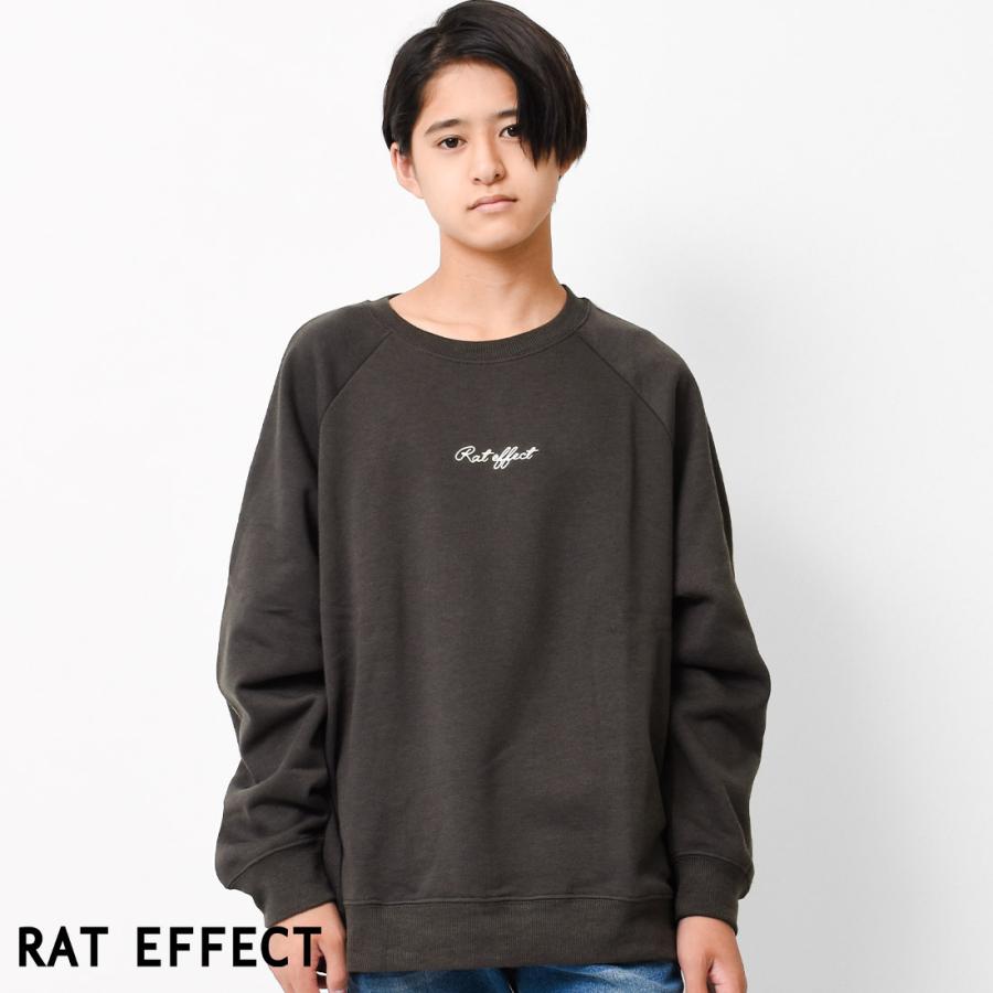 RAT EFFECT（ラットエフェクト） 子供服 裏起毛 袖パイピング