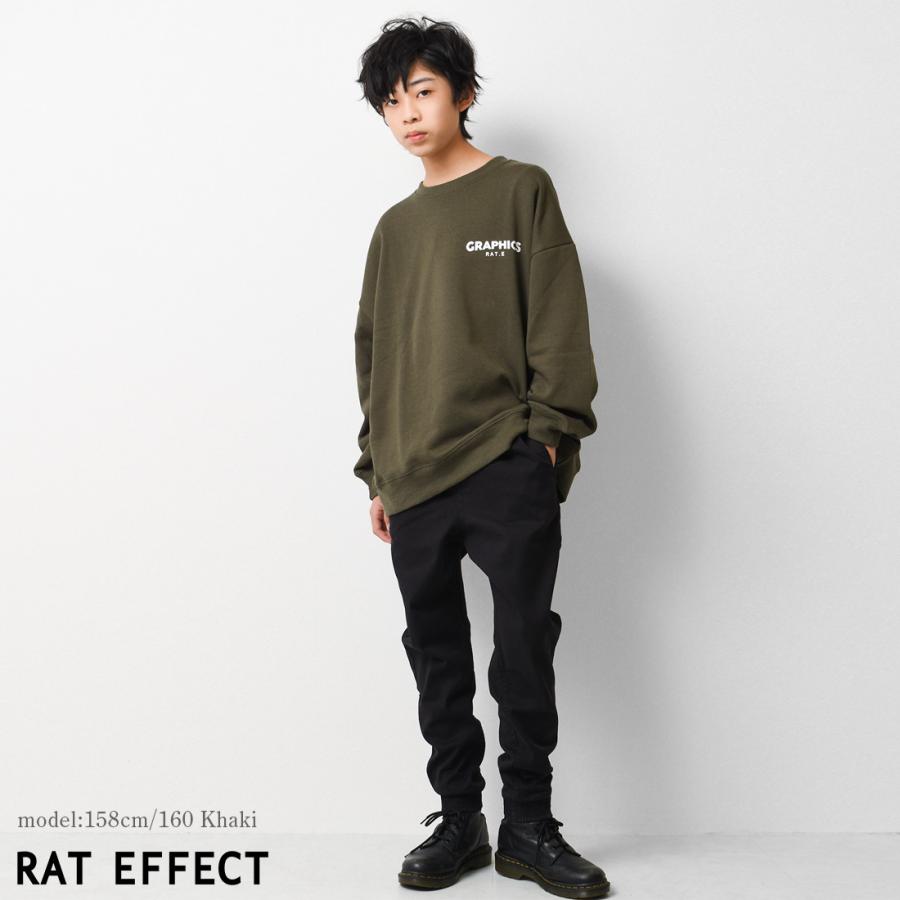 RAT EFFECT 子供服 裏起毛GRAPHICSロゴプリントトレーナー RAT EFFECT 子供服 裏起毛GRAPHICSロゴプリントトレーナー