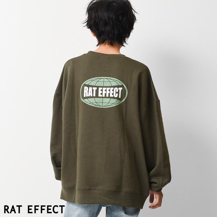 RATS トレーナー Mサイズ カーキ RAT EFFECT（ラットエフェクト） 子供服 裏起毛アースロゴプリント