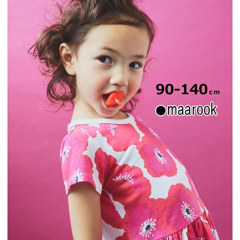 ワンピース フラワープリント 半袖 天竺 90 100 110 1 130 140cm マルーク 子供服 女の子 キッズ ベビー 101 セール 50 Off 101 チャイルドブティック くれよん 通販 Yahoo ショッピング