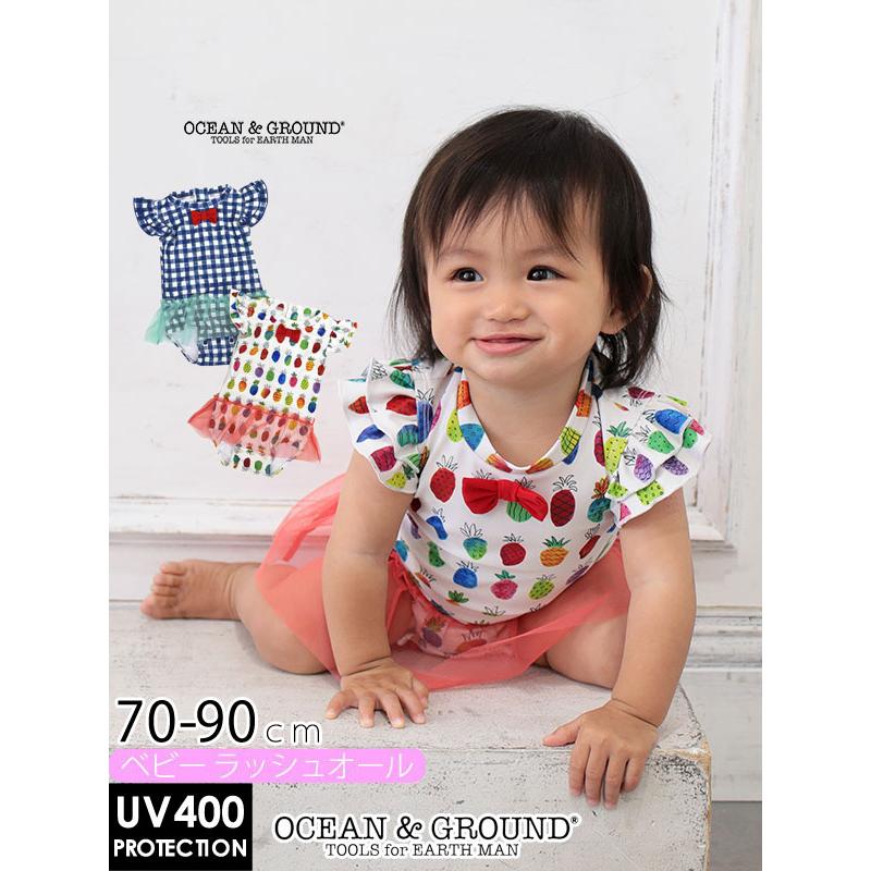 オーシャンアンドグラウンド ベビー 半袖 ラッシュガード 水着 女の子 チュール 70 80 90cm Uvカット おむつ 赤ちゃん セール 60 Off Sale チャイルドブティック くれよん 通販 Yahoo ショッピング