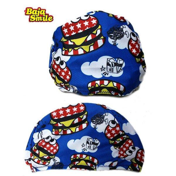 スイムキャップ キッズ 4650cm ハンバーガー 水泳帽 男の子 女の子 バハスマイル BAJA 海 プール 水着 2226105 子供服