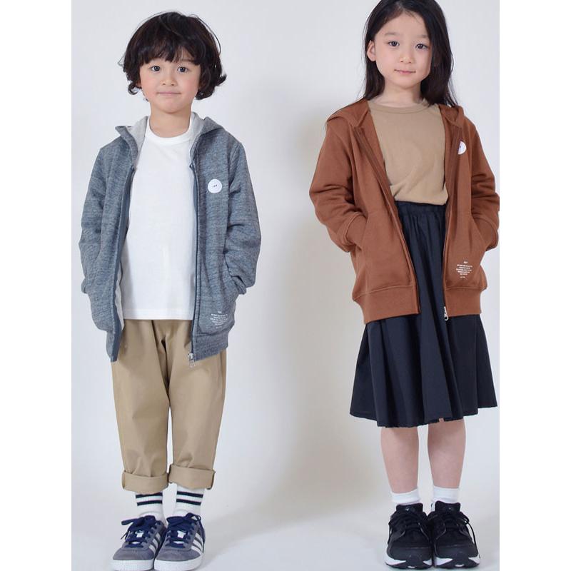 シンプル キッズ 男の子 女の子 ジップアップ パーカー フォブ 90-100 110-120cm S M ブラック ネイビー 617101 セール 50%OFF SALE ジュニア_ss｜kids904｜14