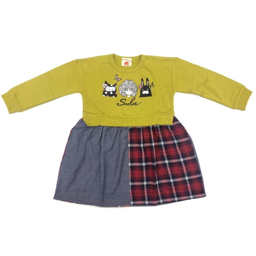 Scolar スカラーキッズ 長袖ワンピース 1cm 130cm 140cm 女の子ワンピース キッズ 子ども服 ワンピース チュニック 秋物 冬物 裏毛ワンピース 切り替え aw Sc10 キッズ バード 通販 Yahoo ショッピング