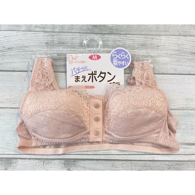 ノンワイヤーブラ フロントホック M L LL 3L 前開き ブラジャー 前あき ラクブラ 大きいサイズ レディース 下着 インナー 楽ブラ 介護ブラ 前ボタン ベージュ 40｜kidsbird2｜02