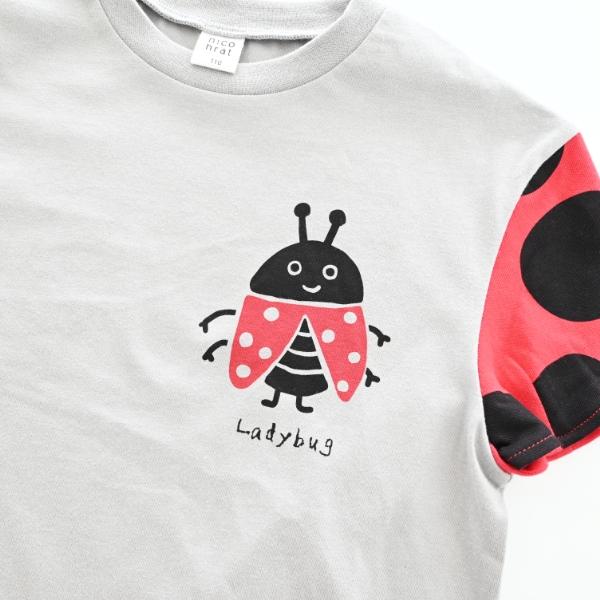 半袖 Tシャツ 90cm 100cm 110cm 120cm 130cm 綿100% てんとう虫 