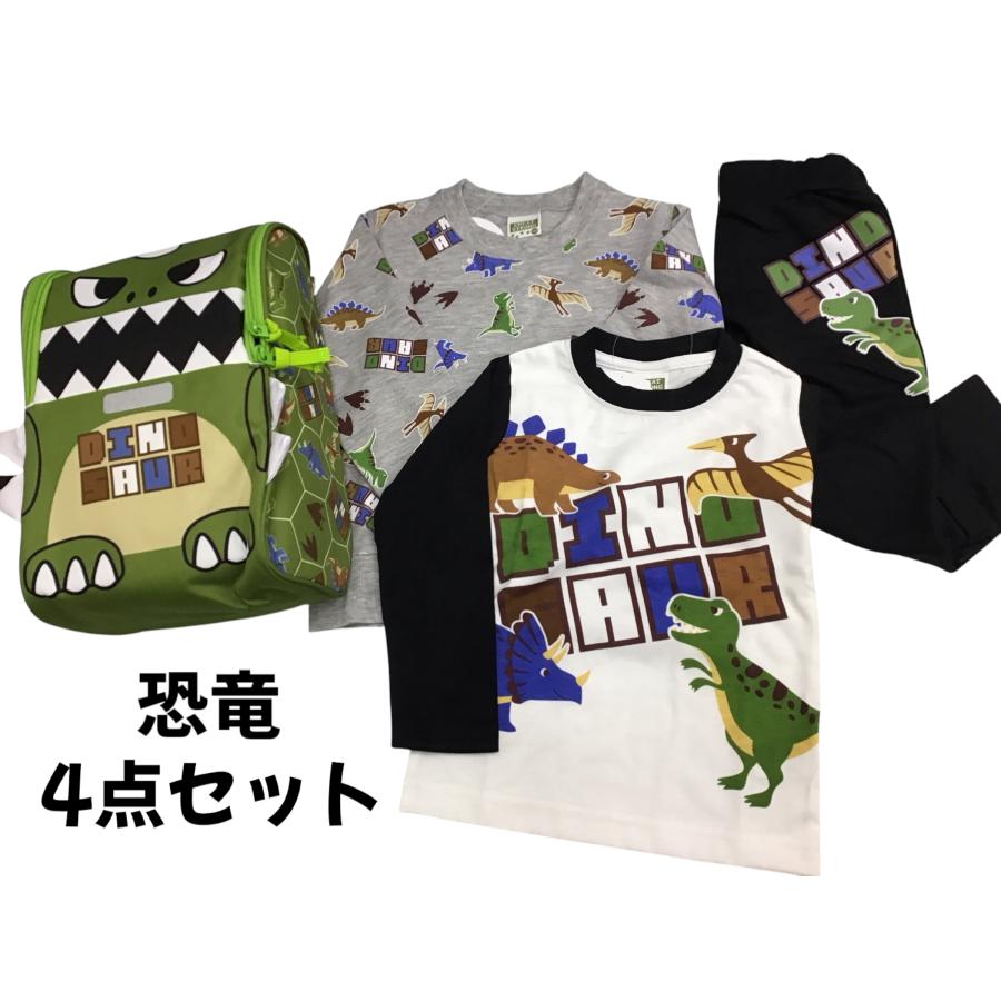 福袋 2025 100cm 110cm 120cm 130cm 恐竜 キッズ 男の子 服 春物 恐竜　キッズ　洋服セット