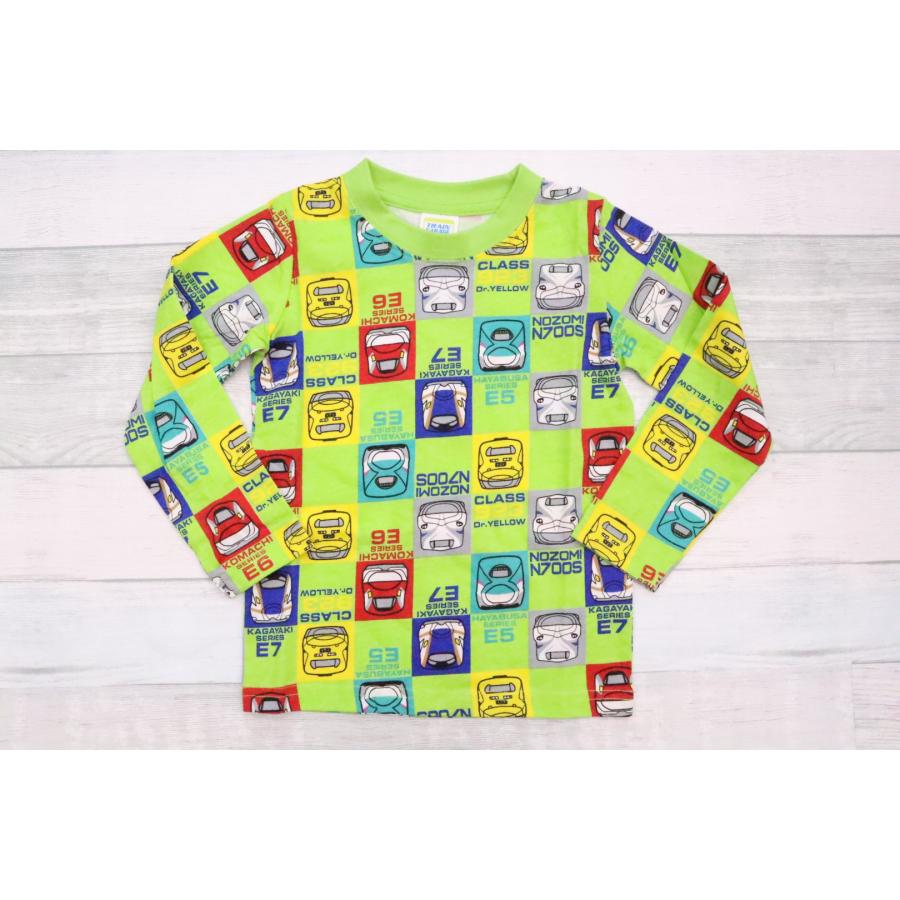 新幹線 電車 長袖 Tシャツ 100cm 110cm 120cm はやぶさ こまち