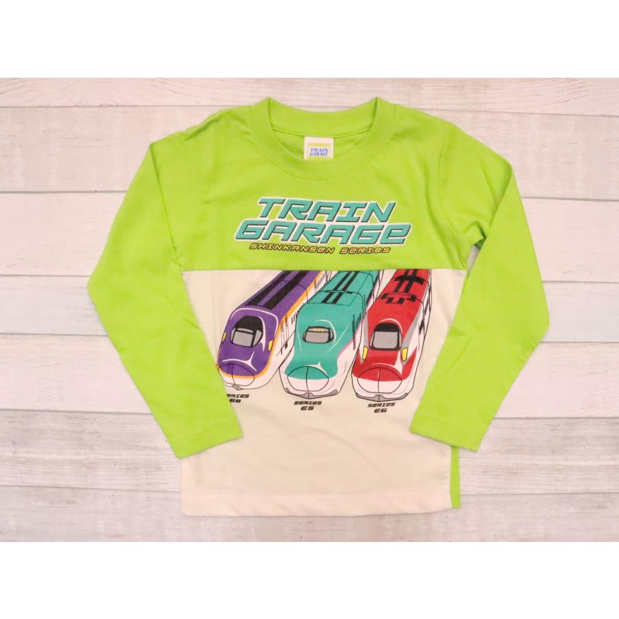 新幹線 電車 長袖 Tシャツ 100cm 110cm 120cm つばさ はやぶさ こまち
