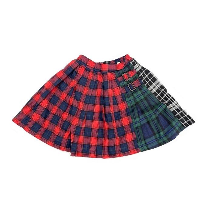 チェック切替スカート110cm 120cm 130cm 140cm 150cm タータン チェック切替スカート110cm 120cm 130cm 140cm 150cm タータン