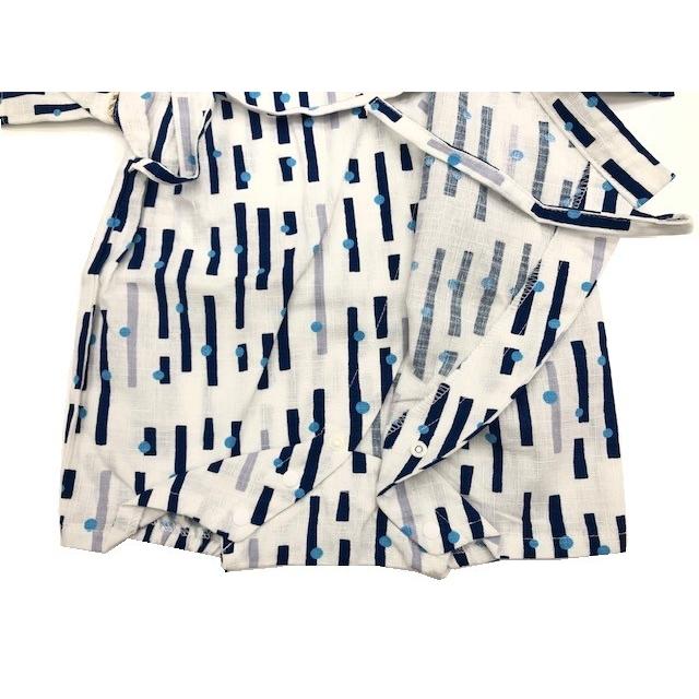 甚平 70cm 80cm じんべい 北欧の雨 北欧の夢 水玉 クジラ柄 男の子 ベビー 子供服 グレコ ロンパース 夕涼み 花火 夏 海 日本製生地 くろわっさんすべべ 9303 9304 キッズ バード 通販 Yahoo ショッピング