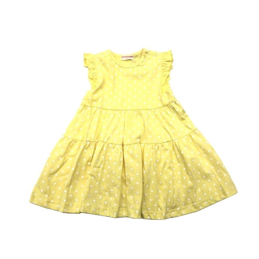 子供服 ベビー 女の子 90cm 95cm ワンピース ティアード ドット 夏 ノースリーブ 肩スナップボタン プチプラ オシャレ キッズ バード 通販 Yahoo ショッピング