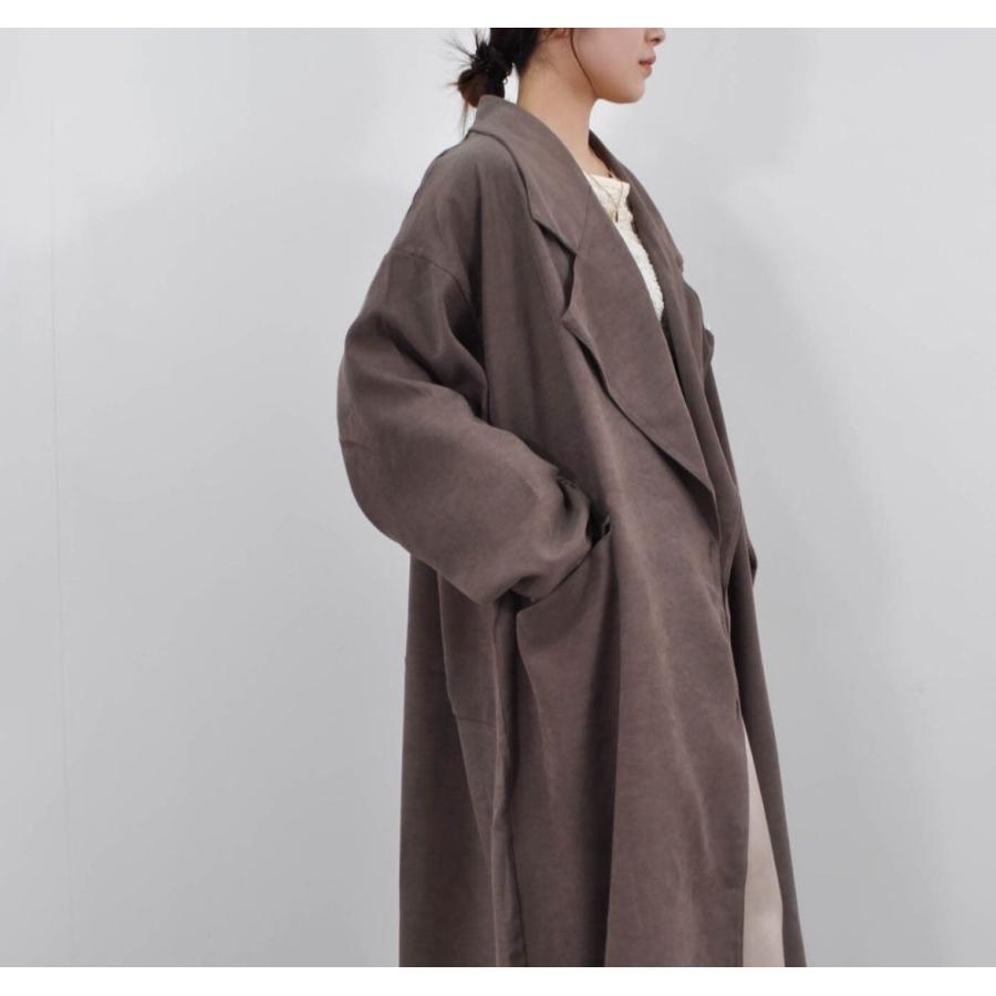 ビッグシルエットロングコート 全2色 アウター 無地 オーバーサイズ