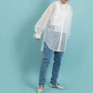 CYAN TOKYO 】シアントーキョー カフスアレンジメッシュシャツ 型番 