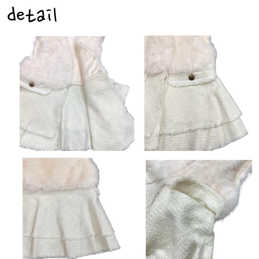 GALENA ツイードコンビファーベスト 型番70042-3107 : bequadro - 通販