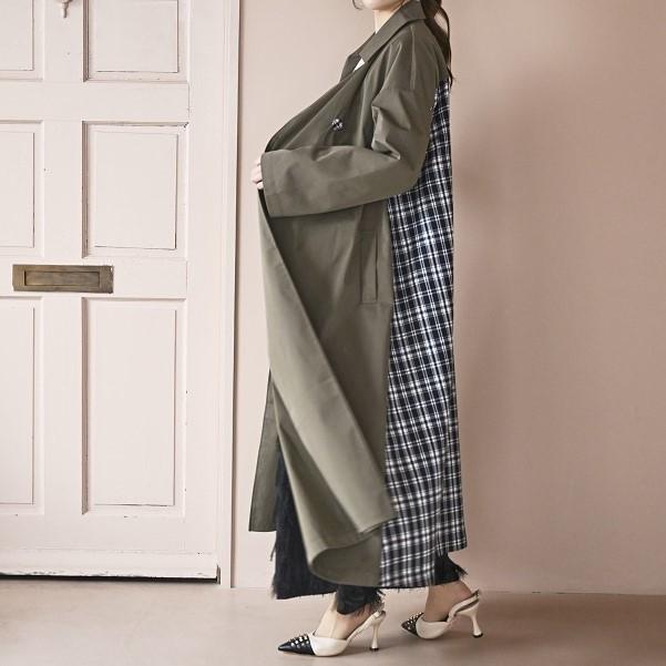 バックチェックコート Dos Diosas D8563 : bequadro - 通販 - Yahoo