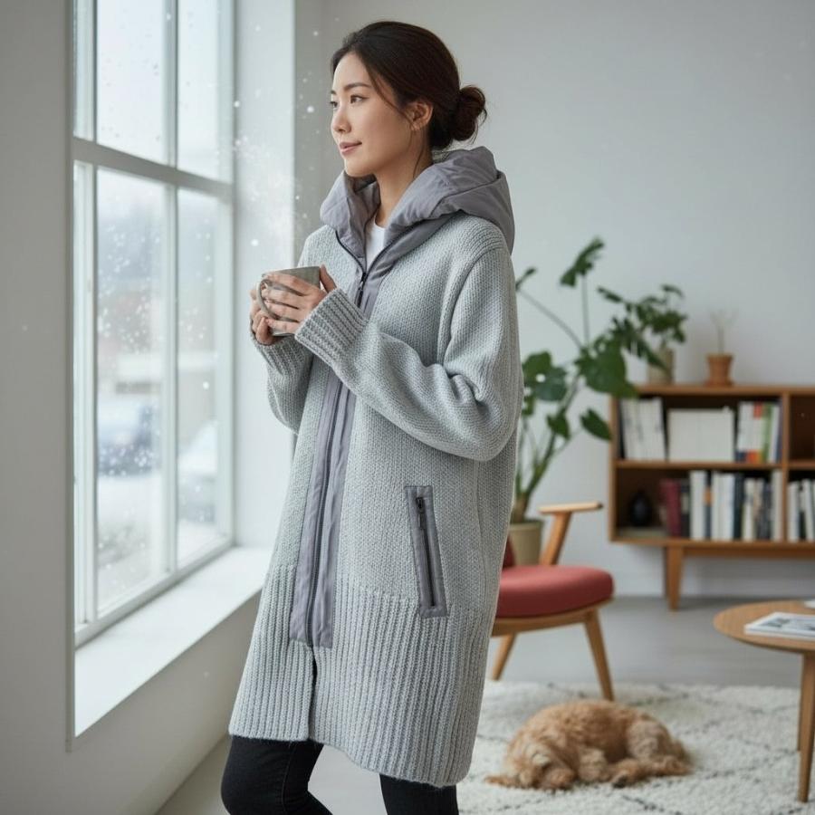ジップ 付き ニット
