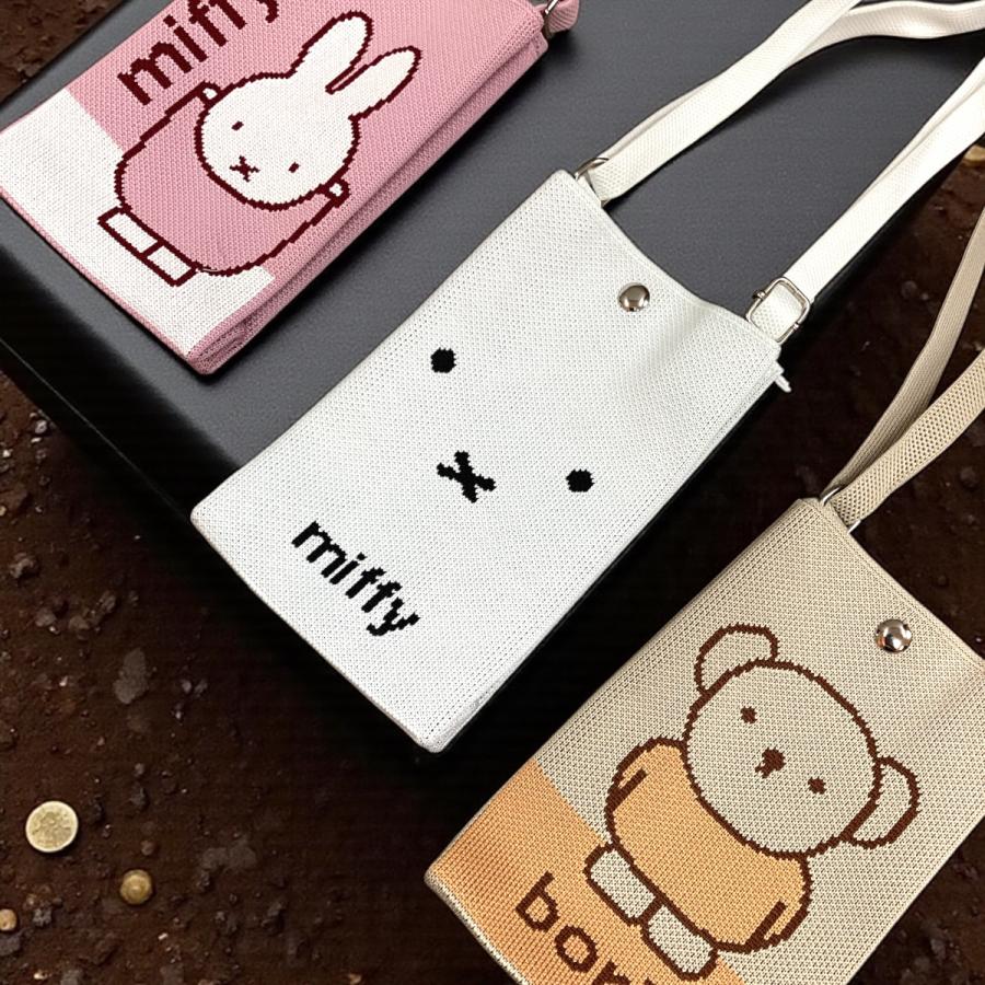 スマホショルダーニットバッグ ミッフィー miffy レディース