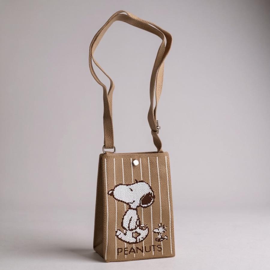 スマホショルダーニットバッグ スヌーピー SNOOPY レディース