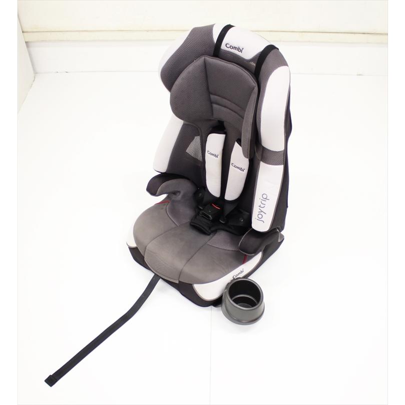 美品　コンビ　ジョイトリップエアスルーGC グレー　ジュニアシート　シートベルト ジョイトリップ 送料無料 エアスルー GC エアーグレー コンビ 1歳頃
