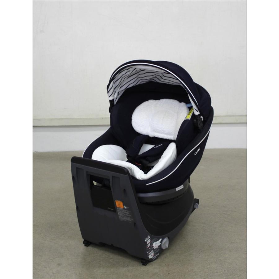 送料無料 美品 クルムーヴ スマート ISOFIX EG JJ-600 ネイビー 一歩 