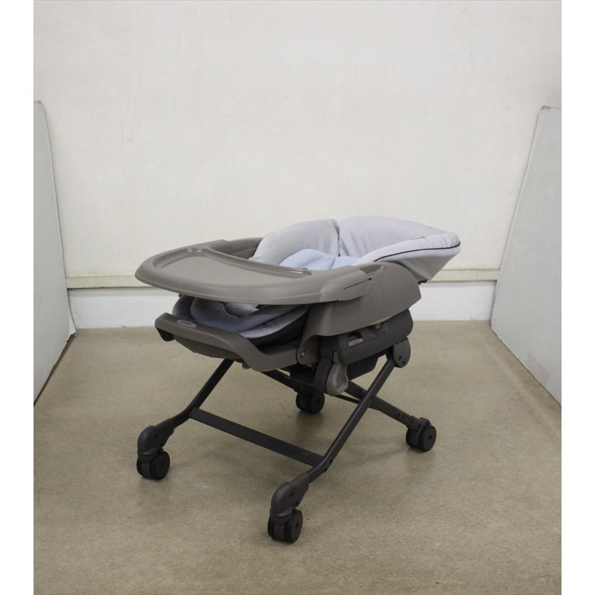 送料無料 美品 ネムリラ AUTO SWING LM ミントグレー コンビ 電動ハイ  