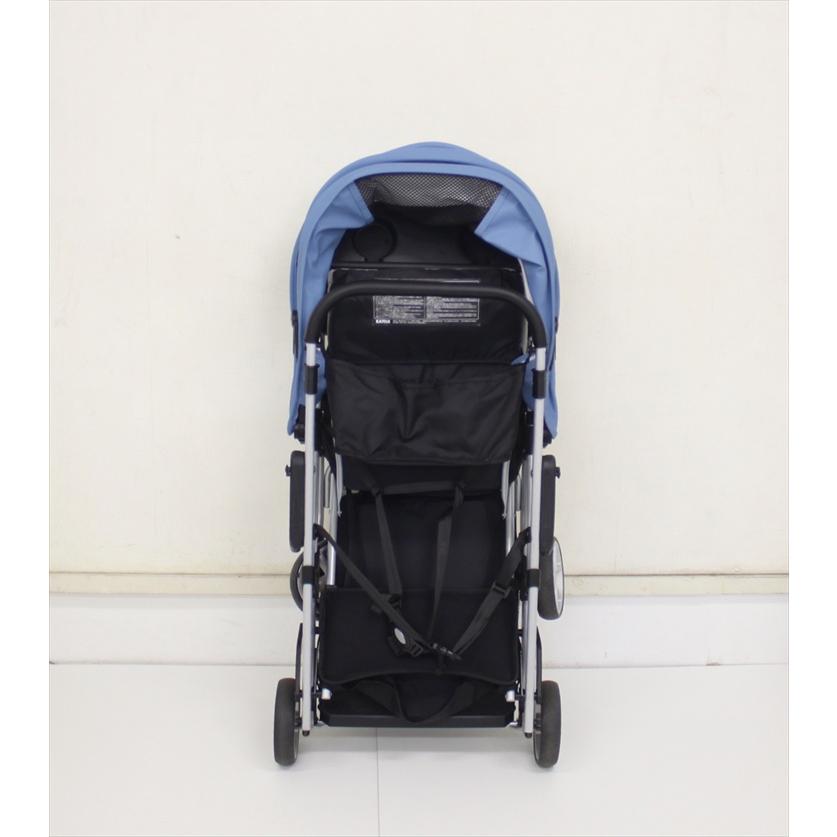送料無料 美品 ベビーカー二人でゴー リミテッド ブルー＆シルバー 欠