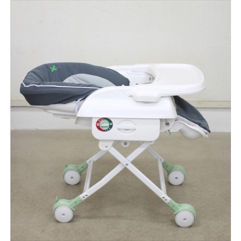 送料無料 スイングハイローラック クローバー 03501 カトージ 手動ハイローチェア 新生児OK クリーニング済み D365504t|kidsfan|02