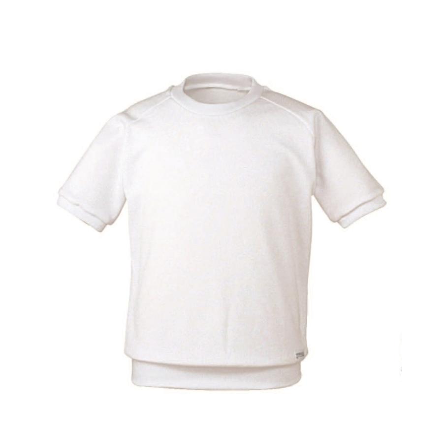 UVカット＆汚れがつきにくい体操着 半袖クルーネックTシャツ 白 日本製 
